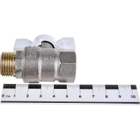 Шаровой кран LD PRIDE 1/2'' вн/нар бабочка белая 544494