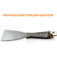 Малярный строительный шпатель ROLLINGDOG Joint knife из нержавеющей стали, 101 мм., ультра-гибкое лезвие, металлический наконечник 50383