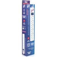 Фильтр-удлинитель Power Cube 5,0 м 6 розеток (белый) 16А/3,5кВт (3x1,5), SPG6-А2