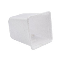 Горшок для рассады Ангора 0.5 л, 9x9х10 см, квадратный, белый А5501бл