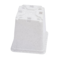 Горшок для рассады Ангора 0.5 л, 9x9х10 см, квадратный, белый А5501бл