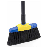 Совок со щеткой для уборки LAIMA "ЛЕНИВКА XL" 24x22 см (зубчики для чистки щетины), щетка 16x8 см 608212