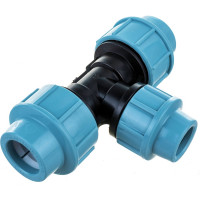 Тройник ПНД компрессионный переходной (25x20x25 мм) AV Engineering AVE110252025