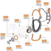 Оголовье полнолицевой маски Jeta Safety 5950, 6950 65957