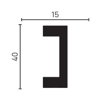 Рейка интерьерная ударопрочная влагостойкая Decor-Dizayn вишня 40x15x3000 мм 618-83SH