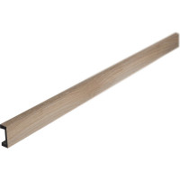 Рейка интерьерная ударопрочная влагостойкая Decor-Dizayn орех 40x15x3000 мм 618-90SH