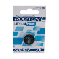 Элемент питания ROBITON PROFI R-CR2032- CR2032 12444