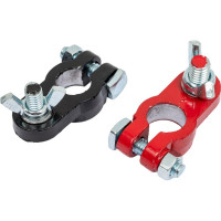 Клеммы АКБ StartVOLT в комплекте свинец с покрытием, гайка-барашек SBT 032