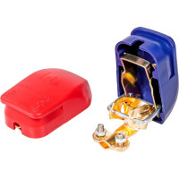 Клеммы АКБ StartVOLT в комплекте латунь, быстросъём., прижим. пластина для проводов до 25мм кв. SBT 020