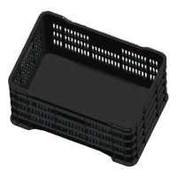 Колбасный ящик с перфорацией Тара.ру п/э, 600x400x250 мм, черный 19153