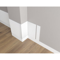 Панель стеновая "Грани" ударопрочная, влагостойкая, под покраску Decor-Dizayn 130x10x3000 мм DD902 (3m)