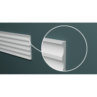 Панель стеновая "Грани" ударопрочная, влагостойкая, под покраску Decor-Dizayn 130x10x3000 мм DD902 (3m)