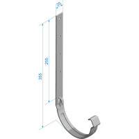 Кронштейн желоба DOCKE LUX (металлический; пломбир) ZVLK-1044