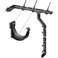 Кронштейн желоба DOCKE LUX графит PVLK-1086