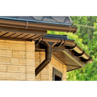 Водосточный желоб DOCKE Dcke LUX шоколад PVLZ-1050