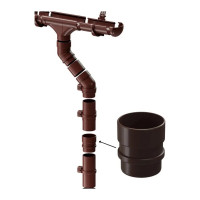 Соединительная муфта DOCKE LUX шоколад PVLM-1050