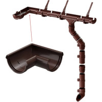 Угловой элемент DOCKE LUX 90 шоколад PVLC-1050