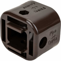 Универсальный хомут DOCKE LUX шоколад PVLH-1050