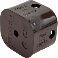 Универсальный хомут DOCKE LUX шоколад PVLH-1050