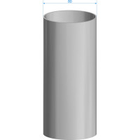 Водосточная труба DOCKE STANDARD (80 мм; 3 м; серый 7024) PVTB-1045