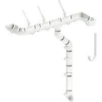 Водосточная труба DOCKE STANDARD (80 мм; 3 м; серый 7024) PVTB-1045