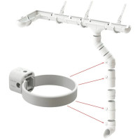 Универсальный хомут DOCKE LUX пломбир PVLH-1044