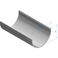 Водосточный желоб DOCKE Dcke STANDARD (120 мм; 3 м; серый 7024) PVTC-1045