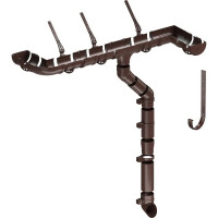 Соединитель желобов DOCKE STANDARD (120 мм; серый 7024) PVTE-1045