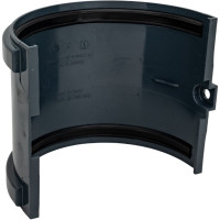 Соединитель желобов DOCKE STANDARD (120 мм; серый 7024) PVTE-1045