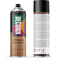 Аэрозольная краска для кожи Decorix глянцевая, черная, 335 мл 0127-01 DX