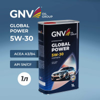 Моторное масло GNV Global Power Synthetic 5W-30, A3/B4, 1 л GGP1011064010130530001