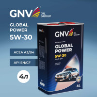 Моторное масло GNV Global Power Synthetic 5W-30, A3/B4, 4 л GGP1011064010130530004