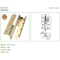 Петля Amig латунь IZ-правая 1207-120x63 (IZ)