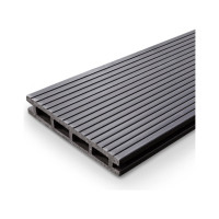 Террасная доска Groentec шовная, пустотелая, с тиснением, Орех, брашированная, венге, 4 м, ДПК TDEBW3D 145-22-4000