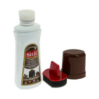 Жидкая краска для гладкой кожи Sitil Leather Renovator темно-коричневая 100 мл 109.02 SMB