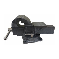 Слесарные тиски GRIFF 75 мм, серия PRO, поворотные, стальные губки, с наковальней 5кг g164022