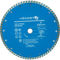 Диск отрезной алмазный турбо 230x2.8x22.23 мм HOEGERT TECHNIK HT6D755