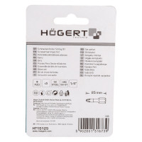 Биты ударные PZ0, 25 мм, сталь S2, 5 шт HOEGERT TECHNIK HT1S125
