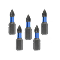 Биты ударные PH0, 25 мм, сталь S2, 5 шт HOEGERT TECHNIK HT1S120