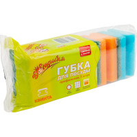 Губка для посуды Золушка Квинта профильная, 5 шт. 4339