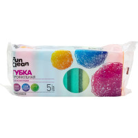 Губка для посуды Fun Clean профильная, 5 шт. 6797
