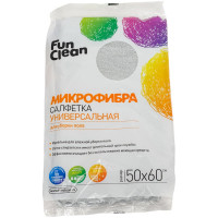 Сухая салфетка для пола из микрофибры Fun Clean 50х60 см, 1 шт. 6482
