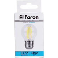Светодиодная лампа FERON LB-509 Шарик E27 9W 6400K, 38224