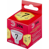Светодиодная лампочка ЭРА RED LINE LED MR16-7W-827-GU5.3 R GU5.3 7 Вт софит теплый белый свет, Б0050231