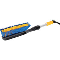 Зимняя щетка со скребком KRAFT телескопическая ручка (78-100 см), сине-сиреневая щетина KT 830075