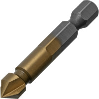 Зенковка конусная под М4, HSS, по металлу, шестигранный хвостовик Denzel 72302
