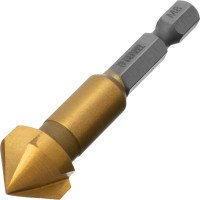 Зенковка конусная под М8, HSS, по металлу, шестигранный хвостовик Denzel 72308