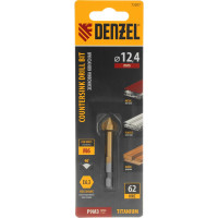 Зенковка конусная под М6, HSS, по металлу, шестигранный хвостовик Denzel 72307