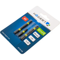 Биты ударные TORX 27, 25 мм, сталь S2, 5 шт HOEGERT TECHNIK HT1S139