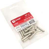 Соединительная медная луженая гильза EKF PROxima 20шт. GTY-6-4 ГМЛ gty-6-4r